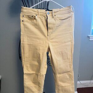 Gap yellow denim jeans